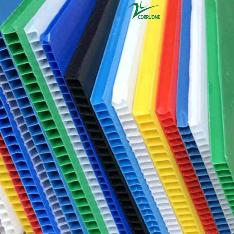 Lembar plastik corrosion tahan Esd bergelombang Untuk kemasan karton