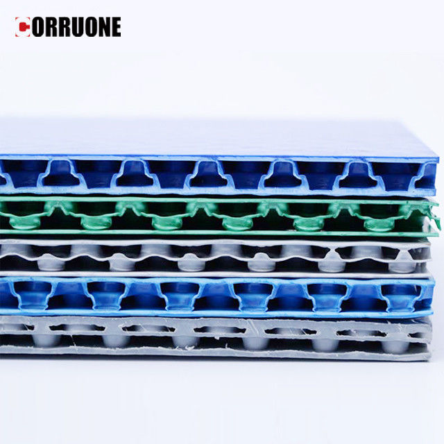 9mm 10mm Papan Plastik Bergelombang Putih Lembar Correx Putih 4mm