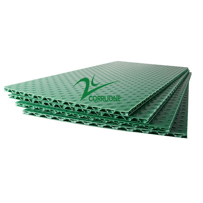 9mm 10mm Papan Plastik Bergelombang Putih Lembar Correx Putih 4mm