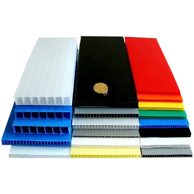 2mm 3mm 4mm 5mm 6mm 7mm PP Panel Lembaran Polypropylene Bergelombang