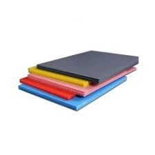 Lembaran Plastik Bergelombang Daur Ulang Biru Merah 10mm Papan Bergelombang PP