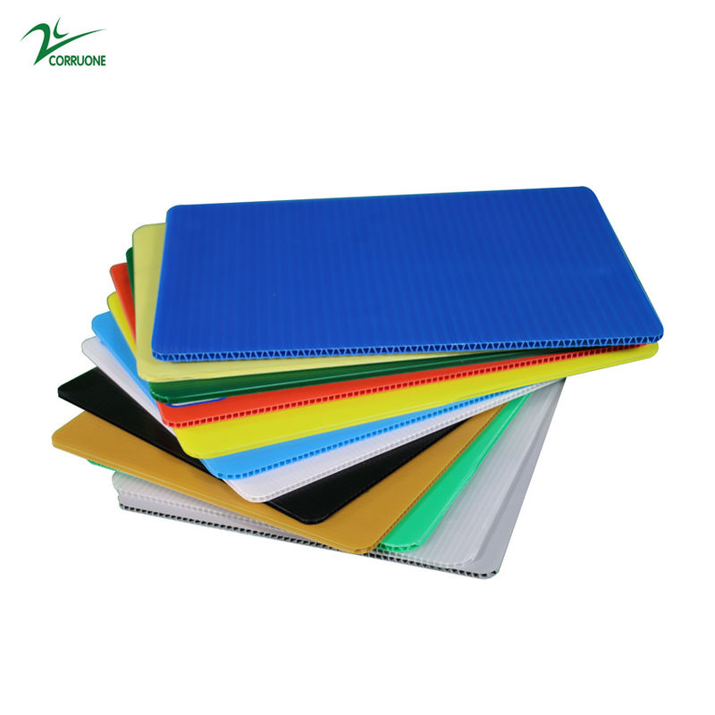 Sunproof Flame Retardant HDPE Corrugated Sheet A4 Coroplast Sheets 4x8