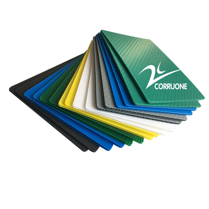 Papan Coroplast Kuning 5mm 6mm 8mm Lembaran Plastik Bergelombang 4x8