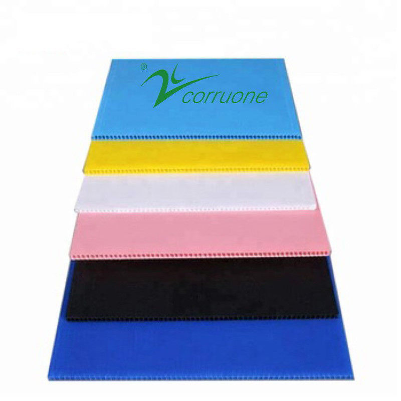 4mm 5mm 4x8 Coroplast Sign Blanks Lembaran Plastik Bergelombang Daur Ulang