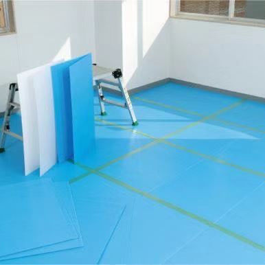 Tahan Air PP Coroplast Sheet 2mm 3mm Correx Floor Protection Roll