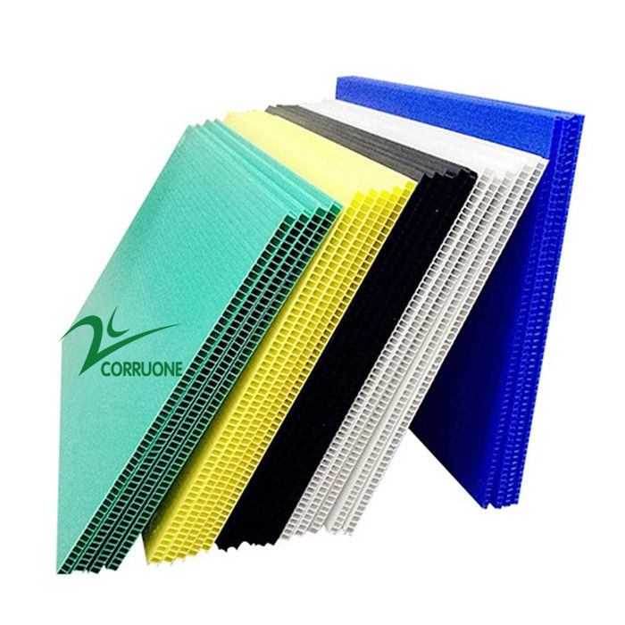 Lembar Corflute 4x8 5mm Lembar Perlindungan Corflute Berongga Hijau Hitam