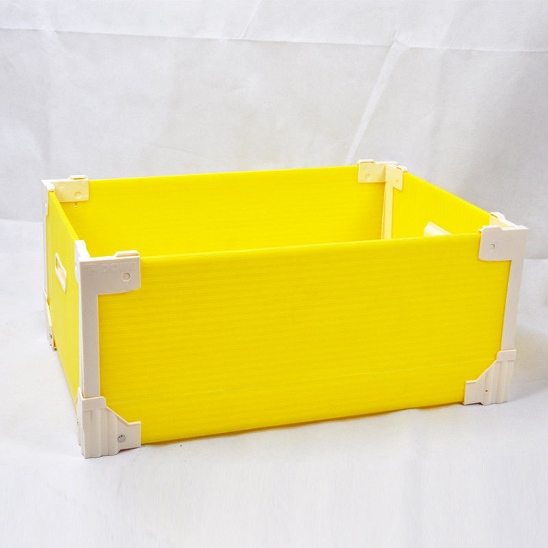 Custom made murah PP kotak penyimpanan plastik bergelombang dengan tutup