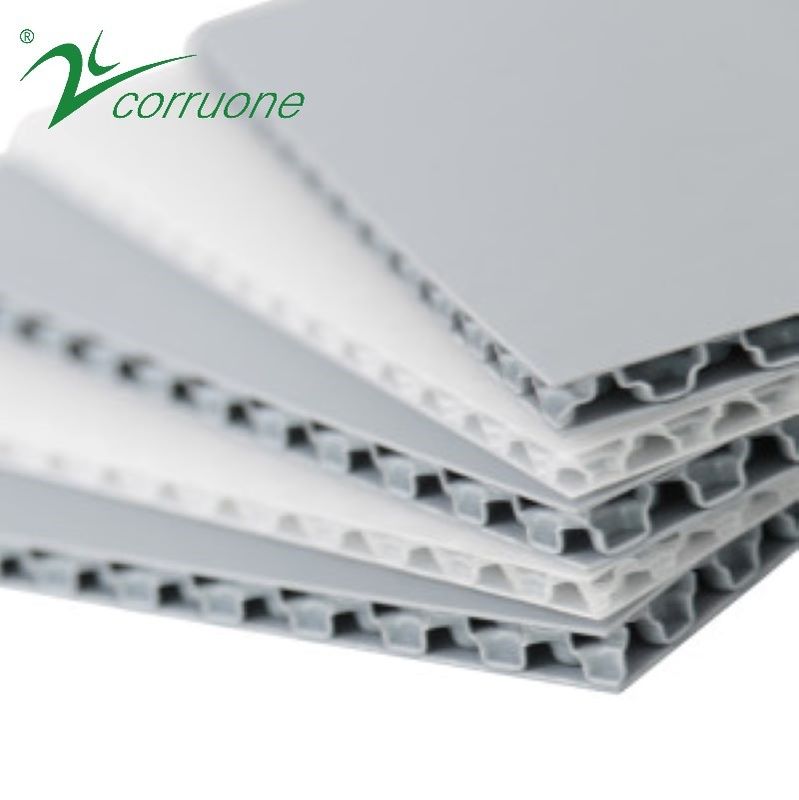 Corruone PP dinding ganda pp polipropilena plastik lembaran honeycomb inti panel papan l dengan struktur sel