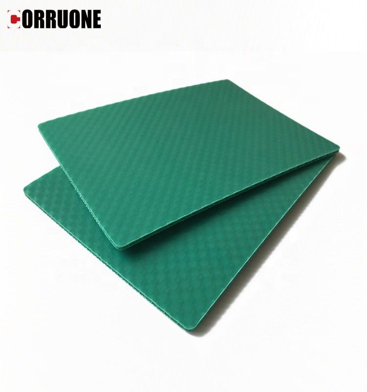 Lembar Coreflute Polypropylene Berwarna 2400mm Papan Correx Kuning