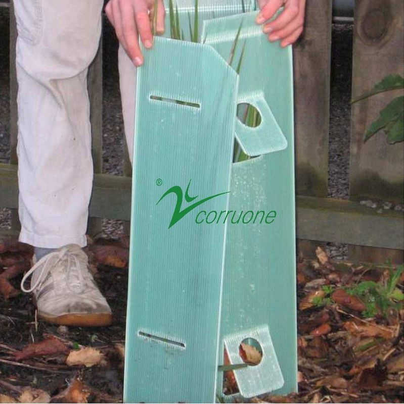 Pelindung Pohon Bergelombang yang Diperlakukan UV 3mm PP Pelindung Tanaman Corflute
