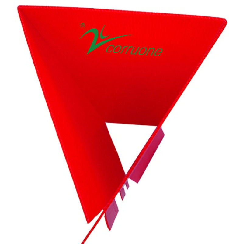 Red 100% PE Corflute Plastic Tree Guards Tahan UV 2mm-12mm